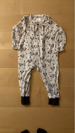 Pijama Minnie Mouse weiss gr 92 top zustand