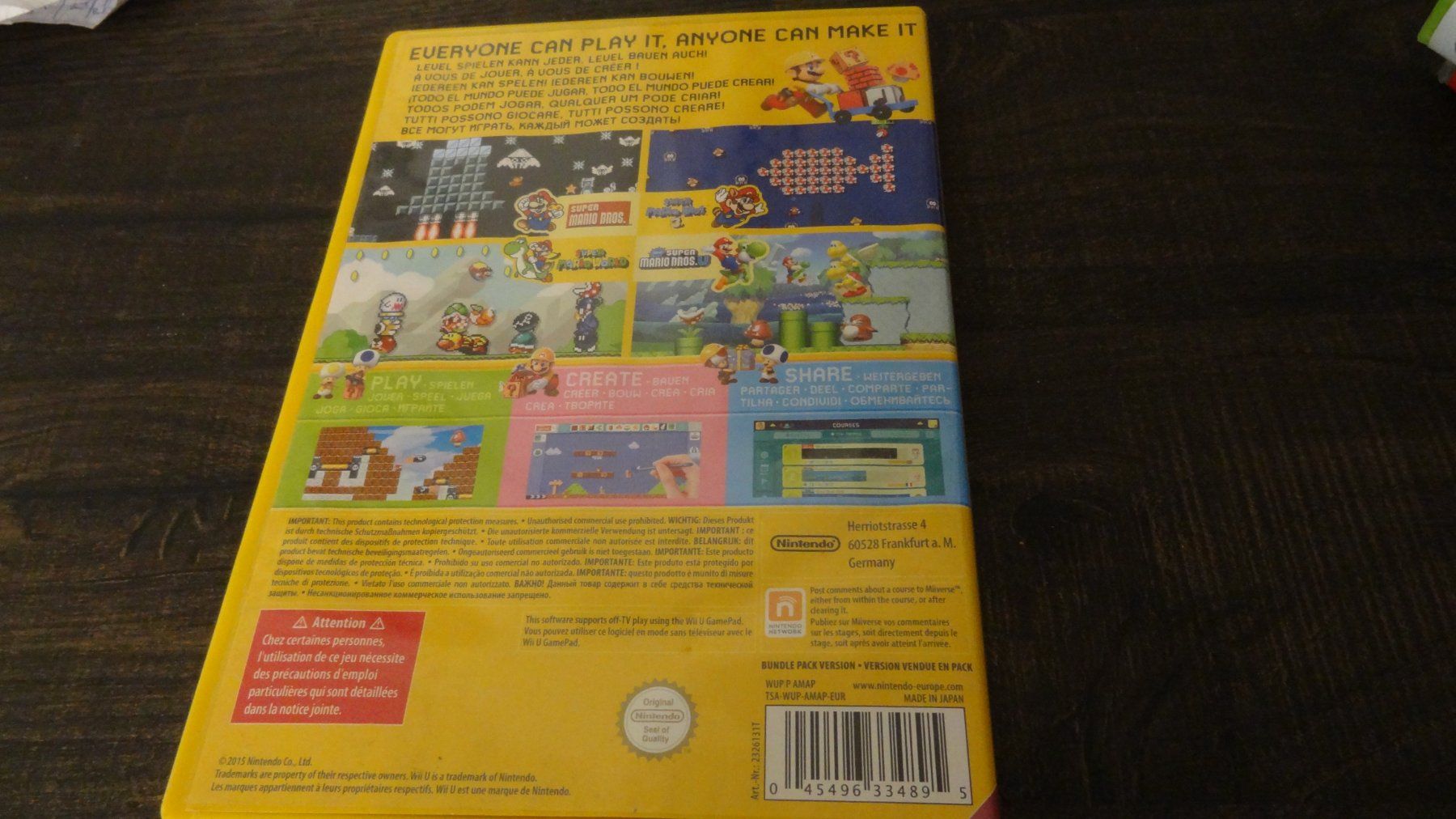 Nintendo Spiele: Super Mario Maker WII U WIIU – Gebraucht aus Olten von Disc-Ausverkauf 2