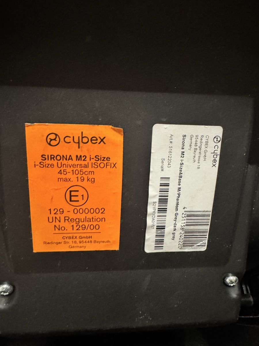 Cybex Seggiolini per auto: CYBEX Sirona M2 i-Size mit Base M – Usato da Galgenen venduto da syl_7y9c 5