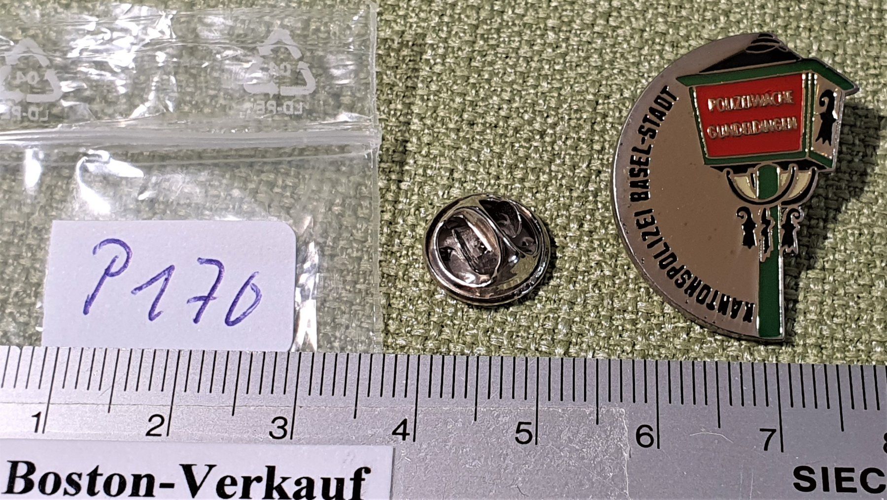 Placchette & Badge: P170 - Kantonspolizei Basel-Stadt Polizeiwache Gundeldingen – Usato da Reinach BL venduto da Boston-Verkauf 1