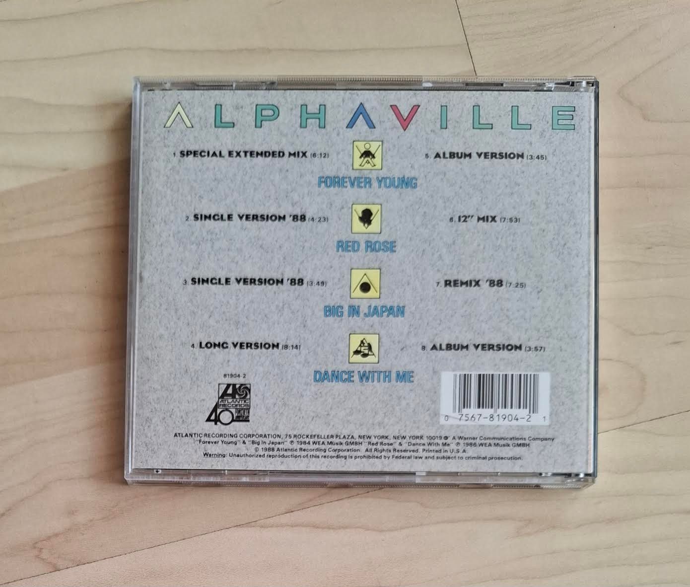 CD: Alphaville: Singles Collection US CD Rare – Usato da Bischofszell venduto da icubus69 2