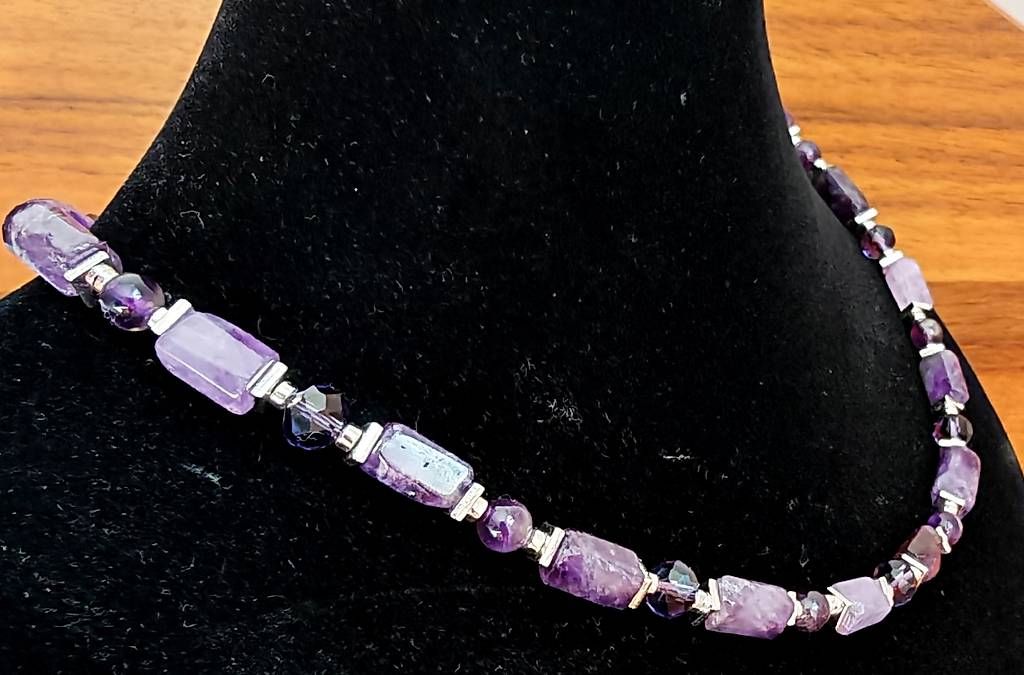 Catenine: Collier en améthyste – Nuovo e nell'imballaggio originale da Chamoson venduto da OkGeo 4