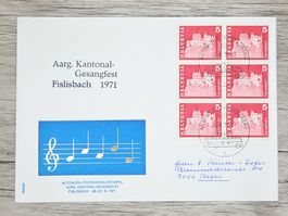CL17 Enveloppe + Timbre Suisse 1971