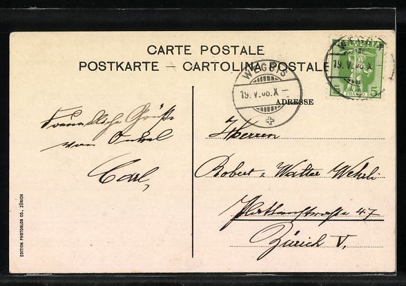 Cartes postales: Luzern, Mann mit einem Hundegespann als  – D'occasion à Berlin par bartko-reher 1
