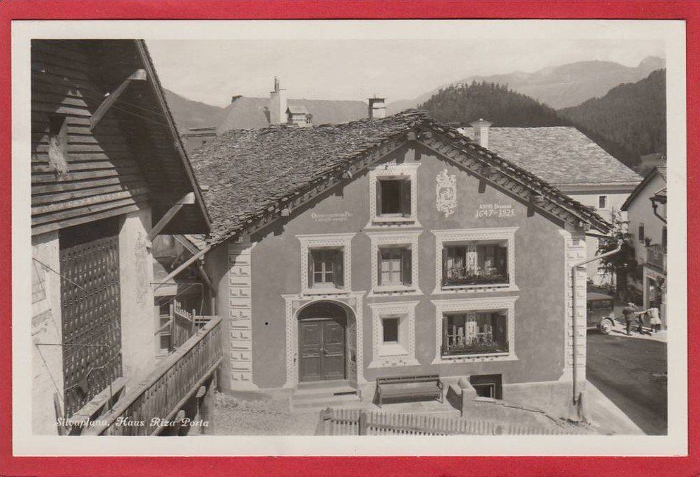 Ansichtskarten: SILVAPLANA, HAUS RIZA PORTA – Gebraucht aus Grüningen von Kartenlaube