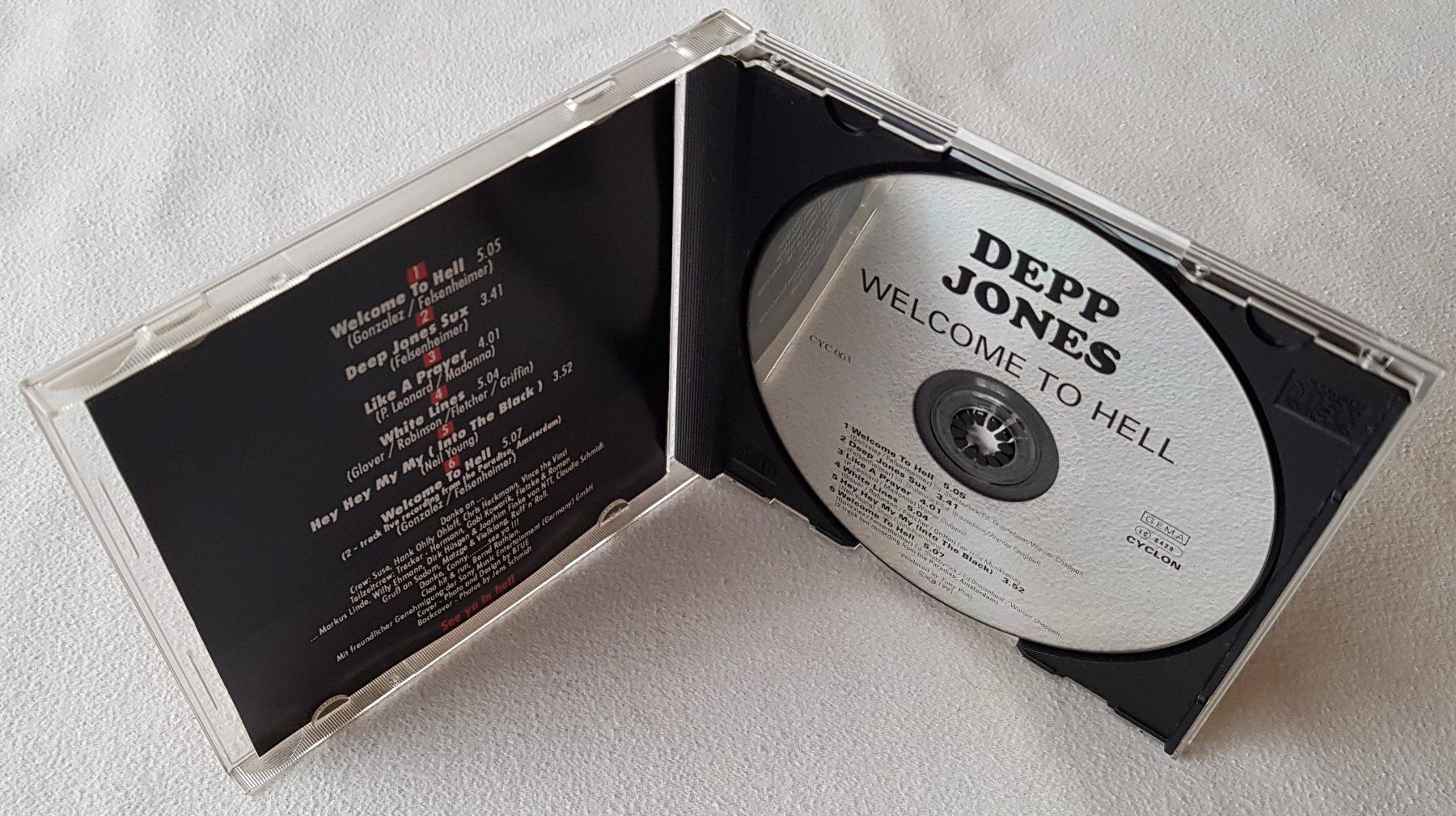 CD: Depp Jones - Welcome to Hell - CD - 1991 - First Press – Usato da Uster venduto da Zardodel 3
