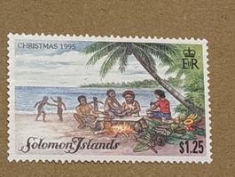 Briefmarke: Salomonen, Weihnachten 1995, Top Zustand! (53)