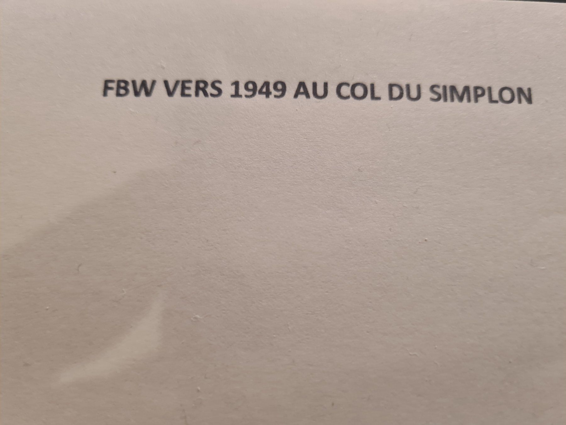 Cartoline postali: FBW CAMION CARTE VINTAGE COLLECTION – Usato da Bellevue venduto da BURGOLMANIA 3