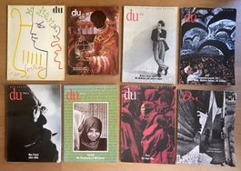 Konvolut DU Kulturzeitschrift 8 Stück (u.a. 1960 bis 2013)