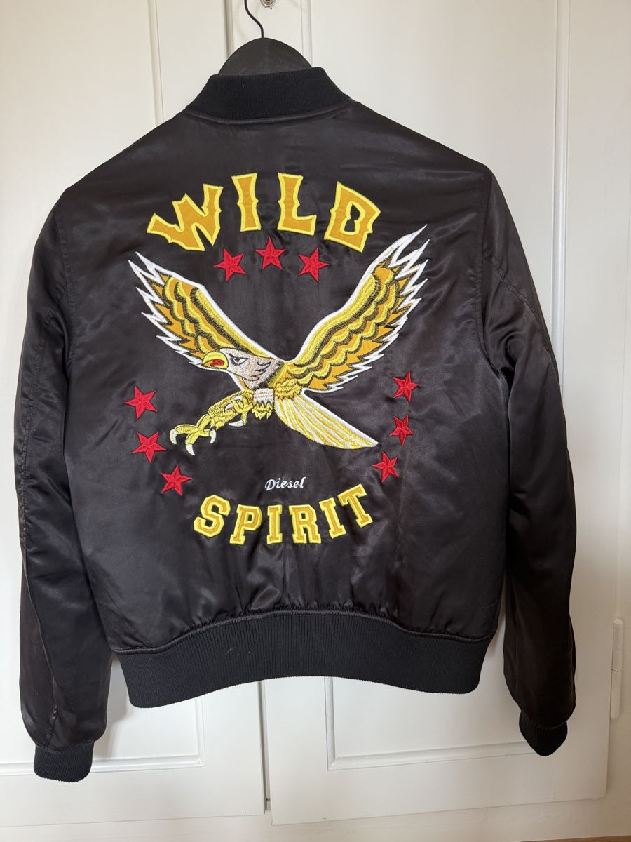 Diesel Giacche: Diesel Bomber Jacket Eagle Embroidery, Spring Fashion – Nuovo (secondo la descrizione) da Zürich venduto da shop_all 1
