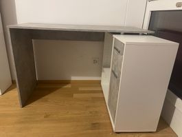 Eckschreibtisch mit Schubladen