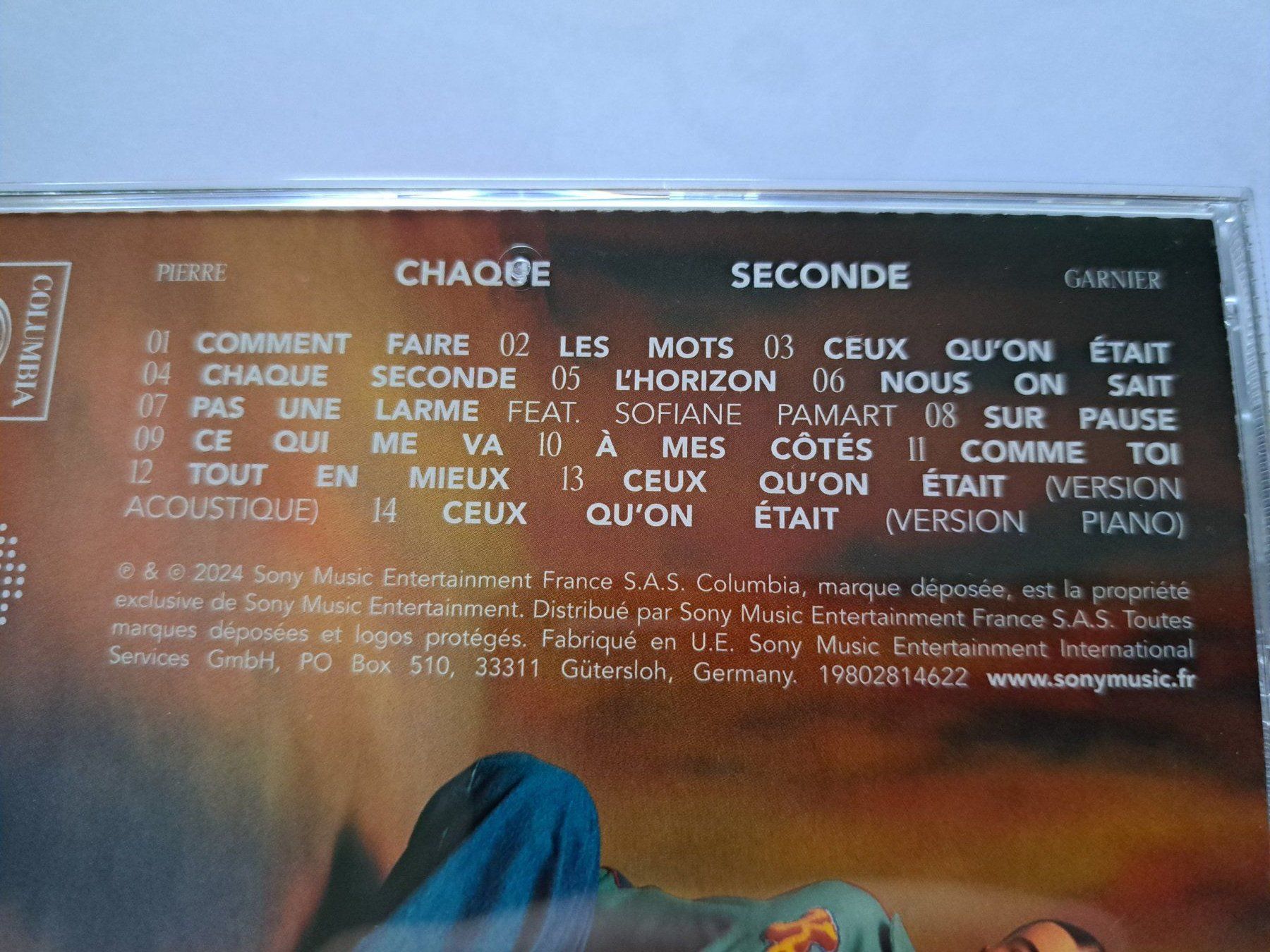 CDs: Cd Pierre Garnier - Chaque seconde ( état neuf ) – D'occasion à Pully par bro_n52j 2