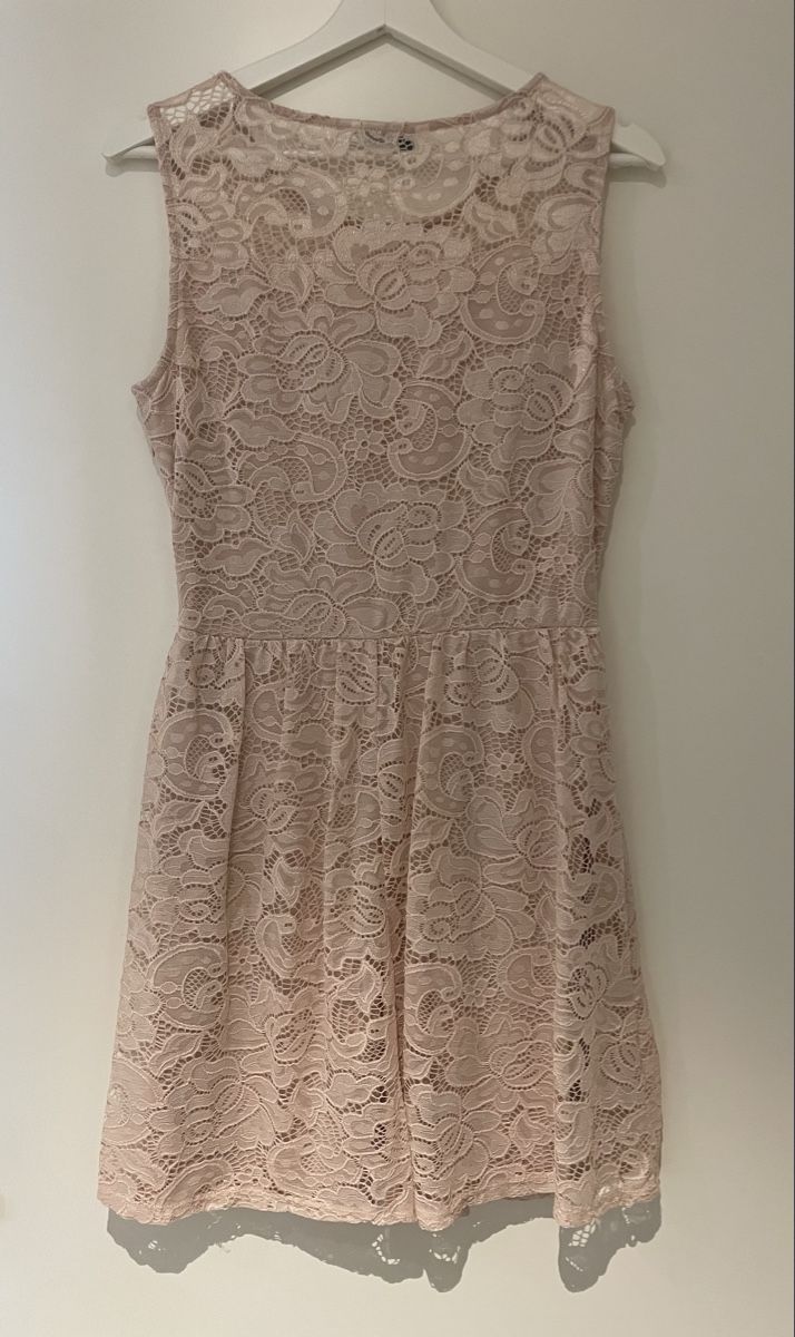 Only Vestiti: Ärmellos Spitzenkleid rosa – Usato da Chur venduto da buc_6tcp 1