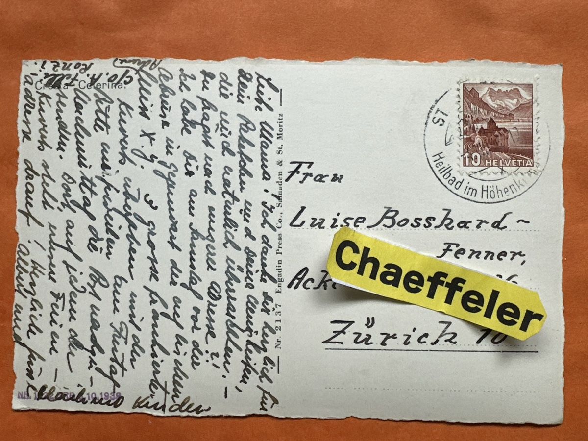 Cartes postales: Celerina, Graubünden, Schweiz 1936 – D'occasion à Zürich par Chaeffeler 1