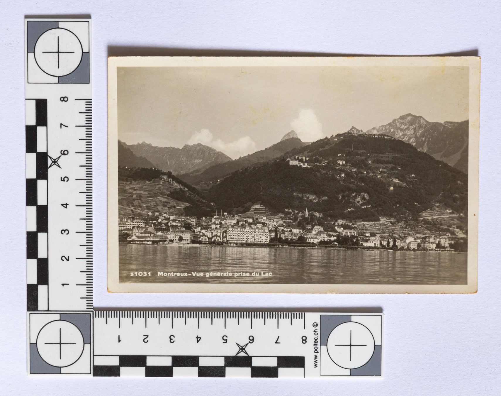 Ansichtskarten: Ansichtskarte Montreux - Vue générale pris du Lac – Gebraucht aus Riehen von Tignanello1