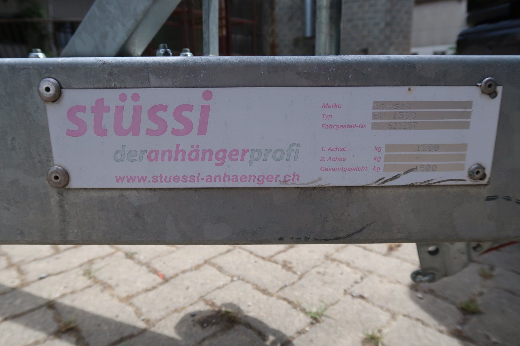 Remorques: Strassentrailer Stüssi BM 1500 – D'occasion à Büsingen par garagealtmann 4