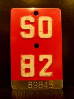 SO 82 VELONUMMER - FAHRRADSCHILD
