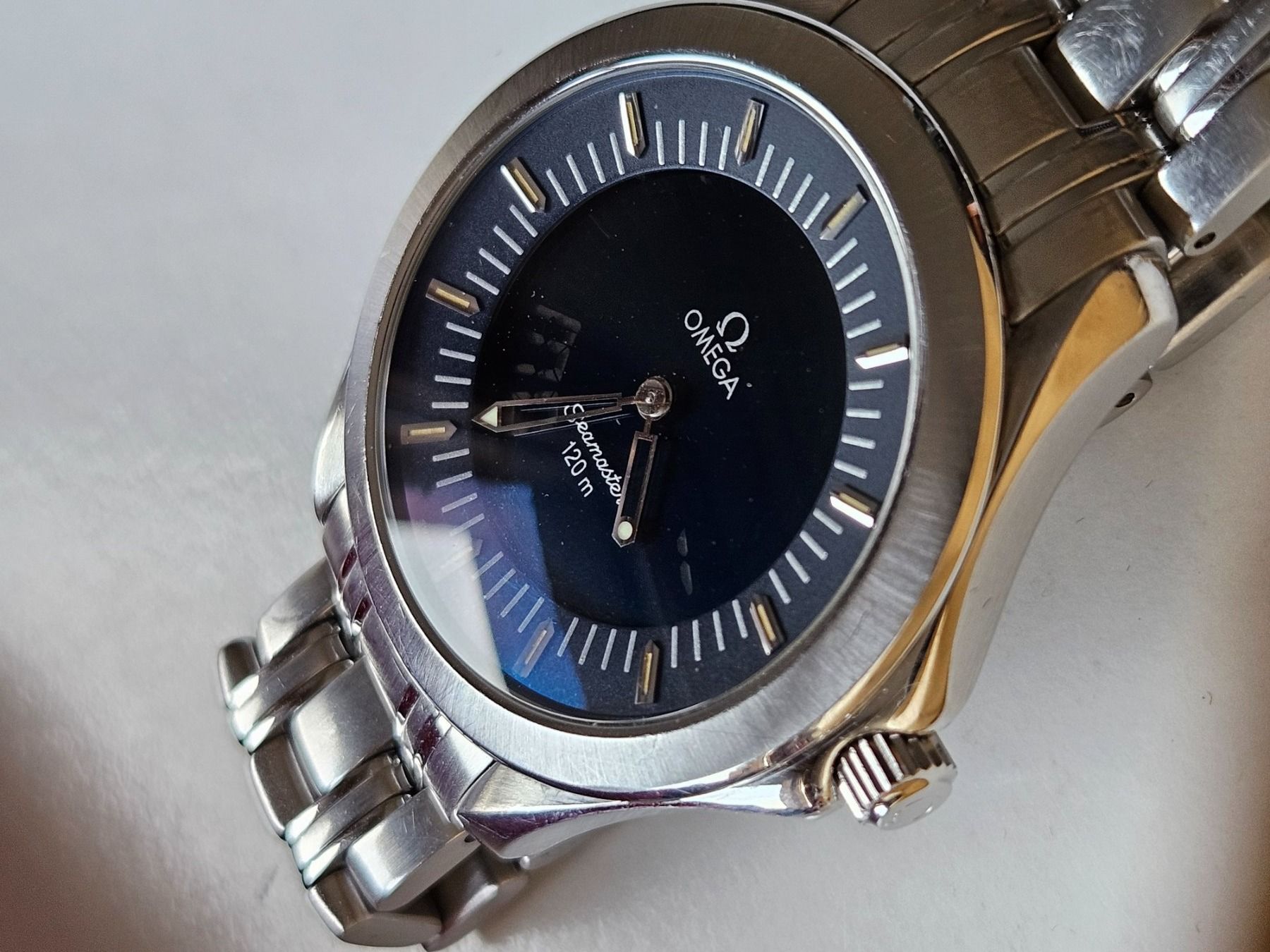 Omega Orologi: Omega Seamaster 120 m Multifunction Quartz mit Box – Usato da Berikon venduto da mmm21 2