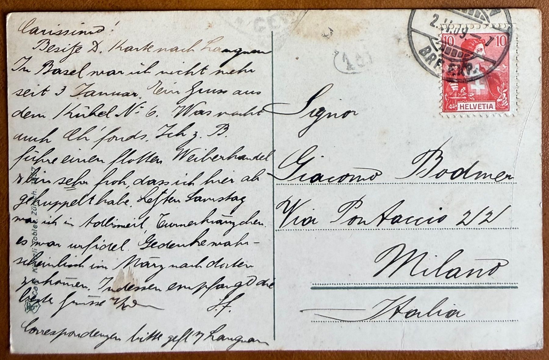 Cartoline postali: Bern -  Cantons  Suisse 1909... Schön ! – Usato da Lutry venduto da Ediego 1