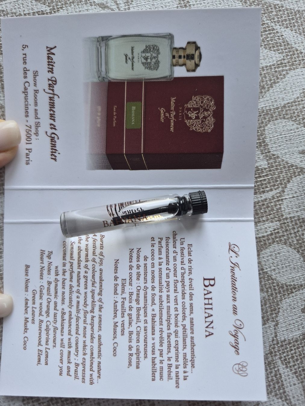 Parfums & Eau de Toilette: coffret d'échantillons Maître Parfumeur & Gantier – Neuf avec emballage d'origine à Collonges par cam_72xf 3