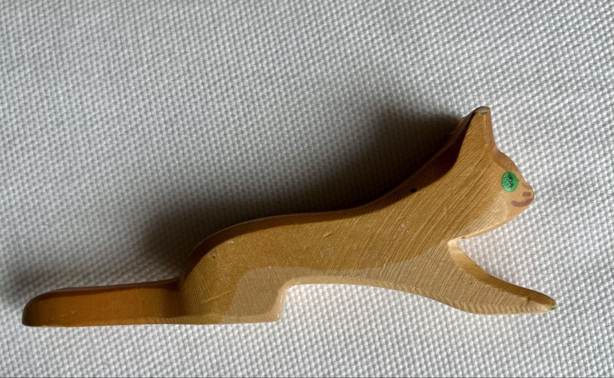 Ostheimer Giocattoli: Katze, Ostheimer, aus Holz, handgeschnitzt – Usato da St. Gallen venduto da reg_f8h8 1