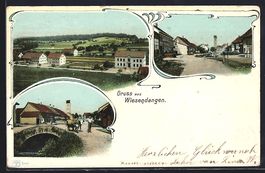 Wiesendangen, Strassenpartie mit Brücke