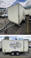 Anhänger mit Rampe Eventanhänger Transportanhänger remorque