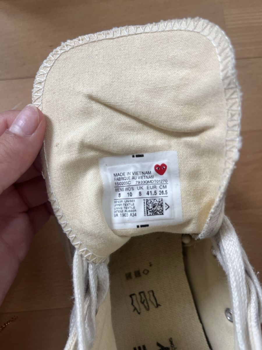 Comme Des Garcons Scarpe da uomo: Converse Play Comme des Garçons Chuck Taylor Gr. 41 – Usato da Bern venduto da isabel70 4