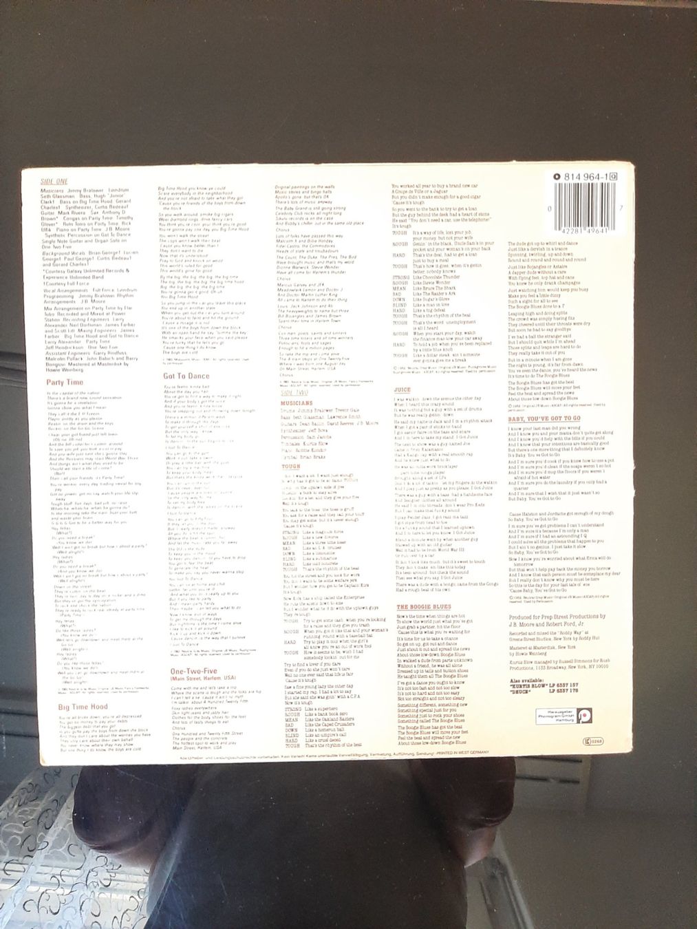 Schallplatten: LP von Kurtis Blow aus 1983 – Gebraucht aus Kreuzlingen von Jack.Daniels 3