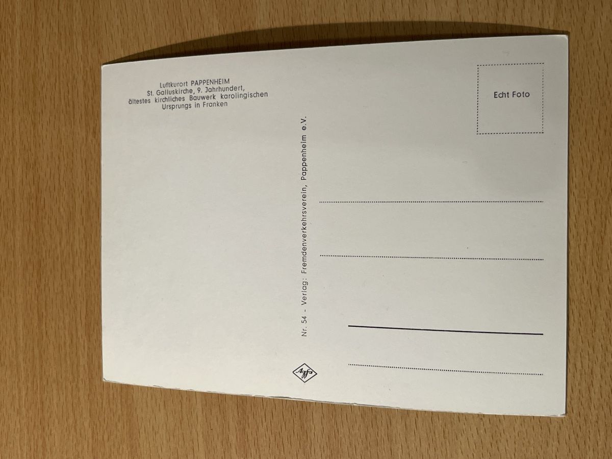 Cartoline postali: Alte Ansichtskarte Pappenheim, St. Galluskirche, Top! – Nuovo (secondo la descrizione) da Hinwil venduto da Chuan2 1