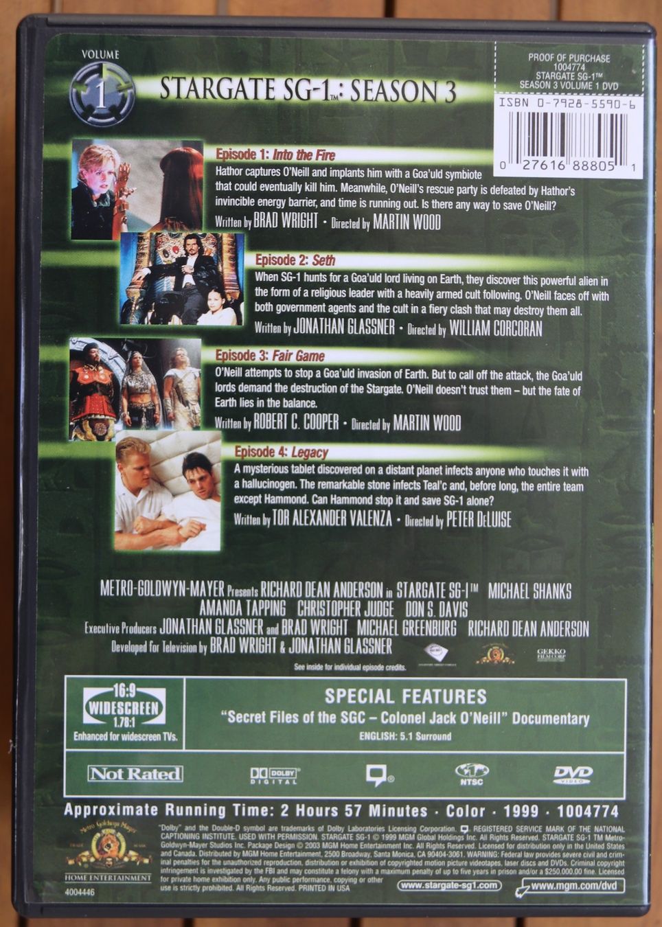 Tutti i DVDs: Stargate Season 3 – Usato da Glattfelden venduto da Sirax 4