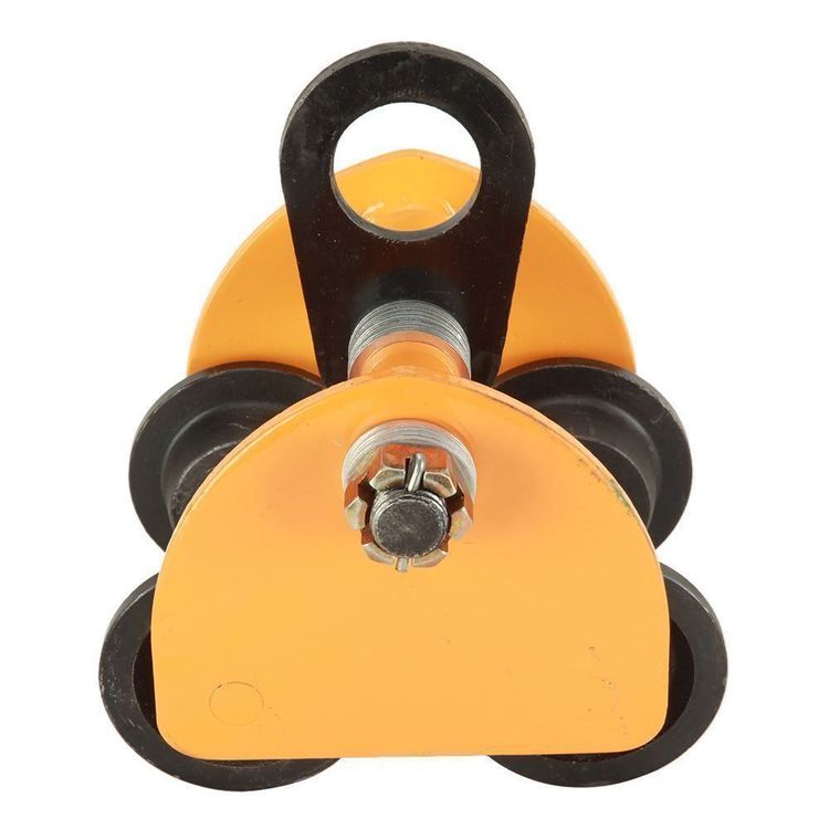Produktbild von Laufkatze 1 T – Für I- Und H-Träger, Breite 65–95 Mm Verstellbar, Rot/schwarz