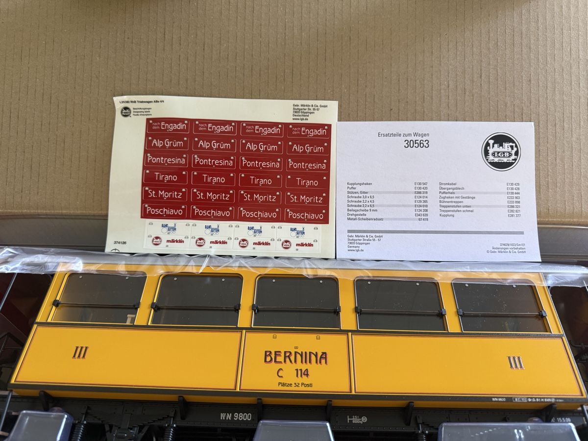 LGB Modellini di ferrovie: LGB RhB BARWAGEN C 114 – Nuovo e nell'imballaggio originale da Sempach venduto da Wewa1 1