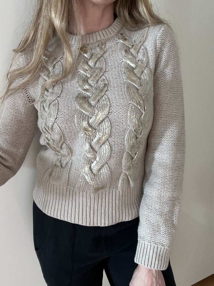 Marella Maglioni & Felpe: Marella Pullover mit goldigen Element Gr.M – Usato da Schwerzenbach venduto da cygnuss 7