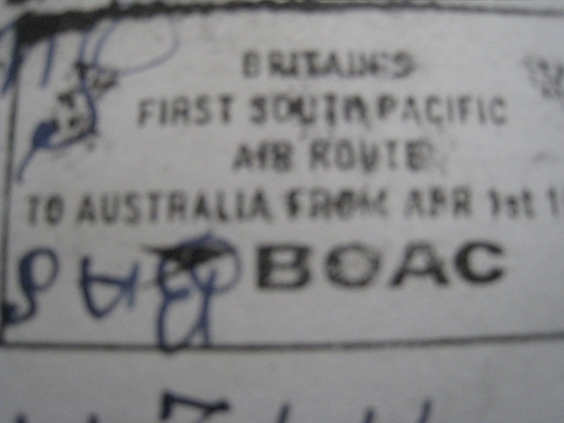 Tutti i francobolli: Vintage BOAC Flugpost Brief  1967 – Usato da Aarwangen venduto da Pinsel7890