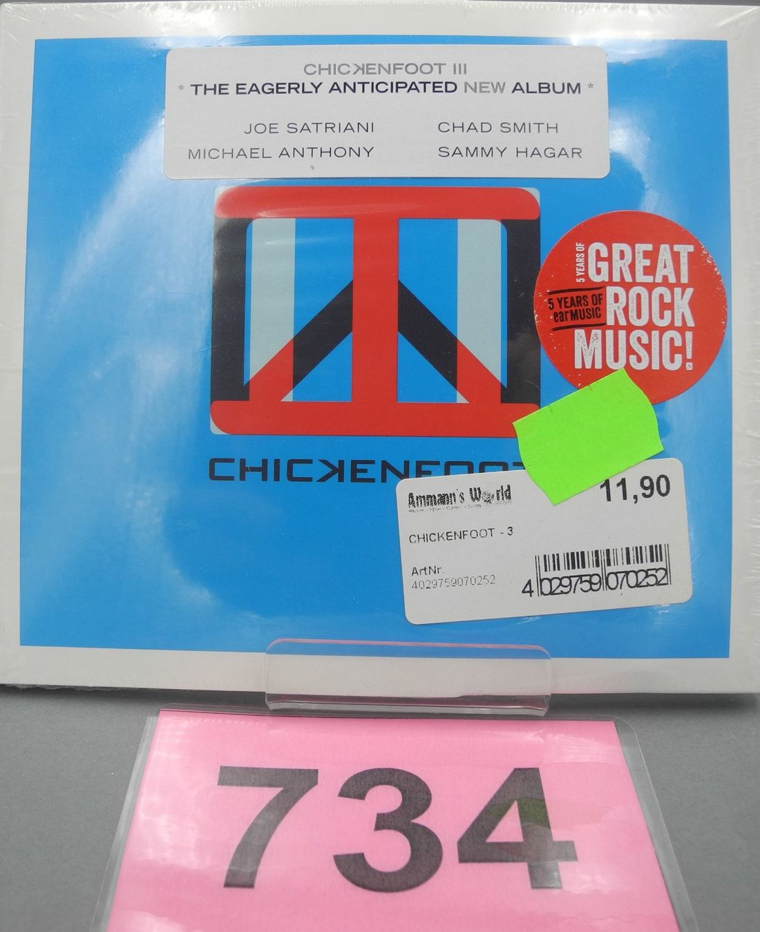 CD: CD Chickenfoot "III", Nr. 734 – Nuovo e nell'imballaggio originale da Kottwil venduto da Crazyrolf