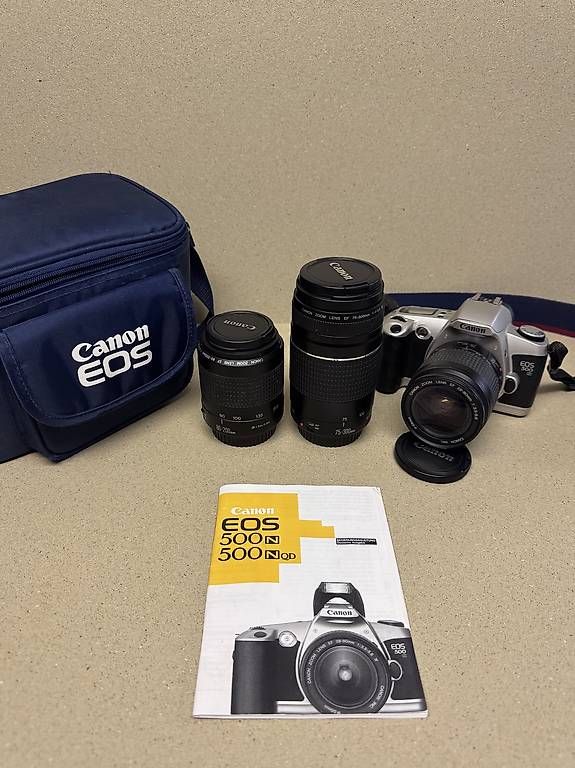 Canon Kamera: Canon EOS 500N Spiegelreflexkamera Set  Top Zustand – Gebraucht aus Speicher von Romiko