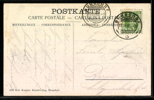 Cartoline postali: Burgdorf, Festspiel 1908, Kampfreigen de – Usato da Berlin venduto da bartko-reher 1