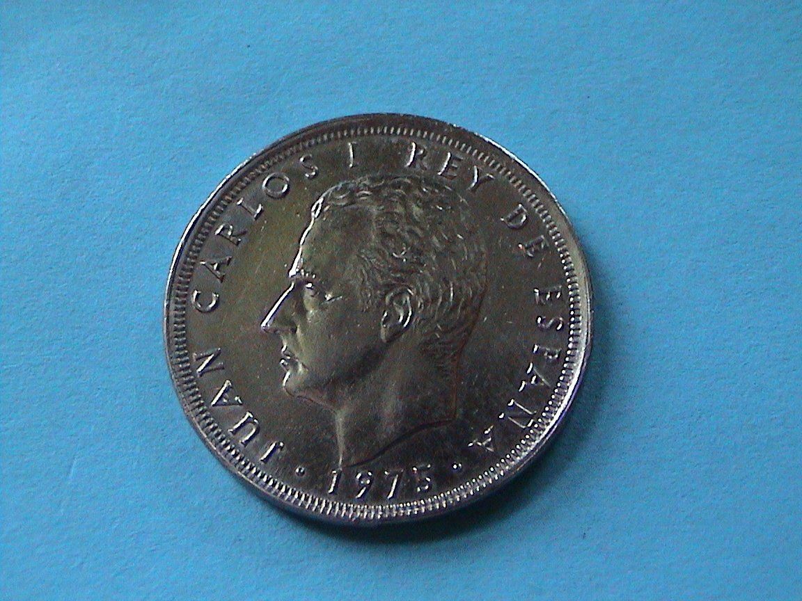 Tutti le monete: 25 Pesetas - Spanien - Carlos - 1975 – Usato da Reinach BL venduto da Dexy62