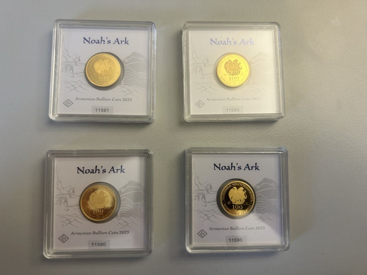 Tutti le monete: 4 x 1g Gold Arche Noah 2023 – Nuovo e nell'imballaggio originale da Steffisburg venduto da Michaels011 1