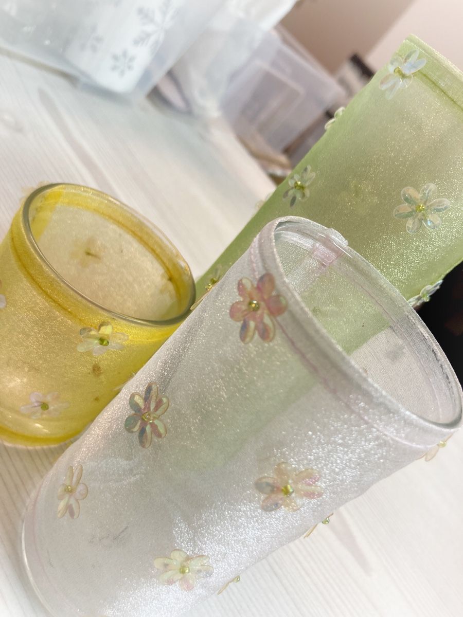 Portacandele: Teelicht Gläser 3er Set Frühling/Ostern – Usato da Eggenwil venduto da Lissi82 1