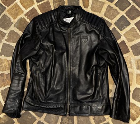 Highway 1 Lederjacke Herren L Büffelleder schwarz