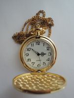 Neue Taschenuhr QUARZ mit Kette und neuer Batterie