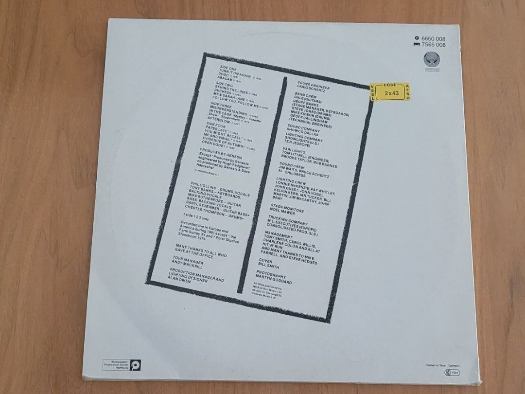 Schallplatten: DLP  Genesis – Gebraucht aus Martigny von MZ-67 2