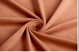 Stoff Velour Walnuss Meterware