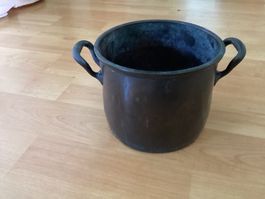 Vintage SIGG Topf aus Kupfer mit zwei Henkeln