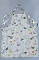 Kochschürze; Schmetterling, Blumen; Handarbeit, neu