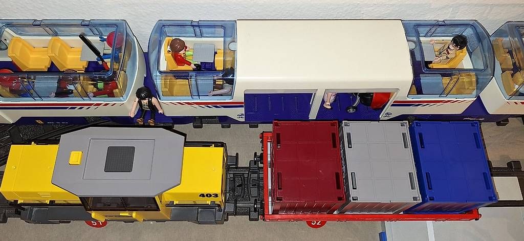 Playmobil Giocattoli: Playmobil 5258 RC Train Güterzug Starter-Set – Usato da Reinach BL venduto da Playmobilist 9
