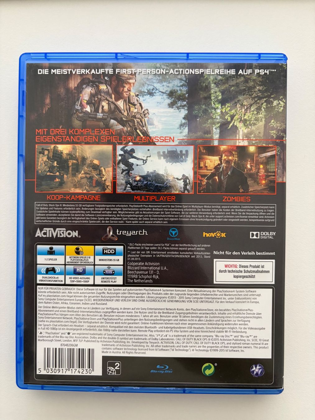 Sony Giochi: PS4 Call of Duty Black Ops 3 – Usato da Reinach BL venduto da DreamerVibe 1