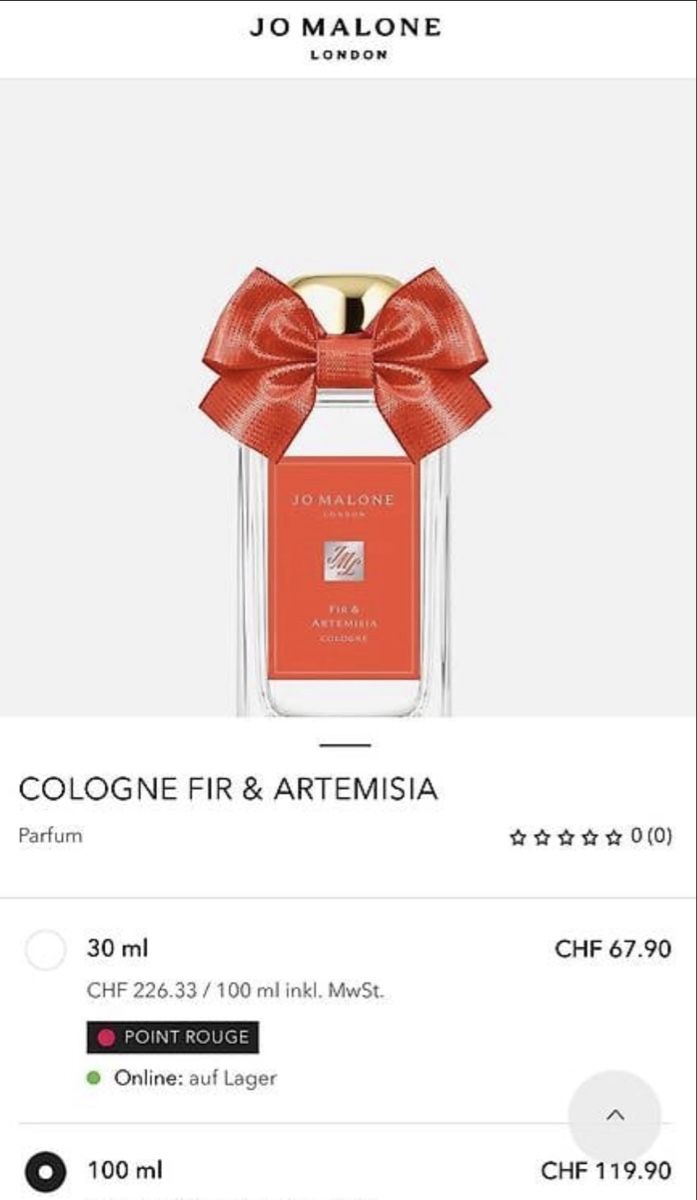 Jo Malone Profumi & Eau de Toilette: Jo Malone Fir & Artemisia 100ml – Nuovo (secondo la descrizione) da bern venduto da kimberly84 2
